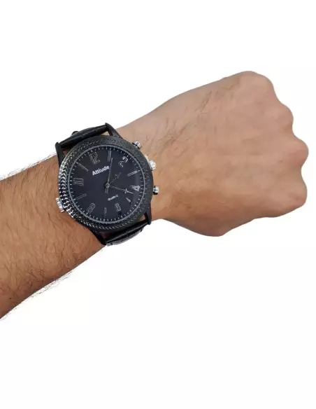 Montre espion en Full HD avec micro - vision à 70° et vision nocturne
