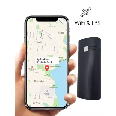 External Battery with hidden GSM spy microphone real-time listening