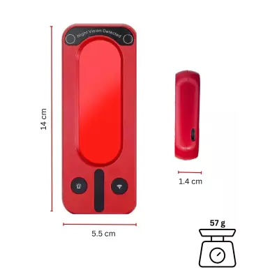 Microphone and camera detector - IR detector with large screen