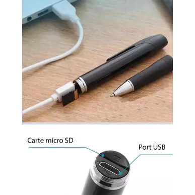 Stylo-Kamera – Full HD 1080p Bild und Ton – 2 Stunden Akkulaufzeit