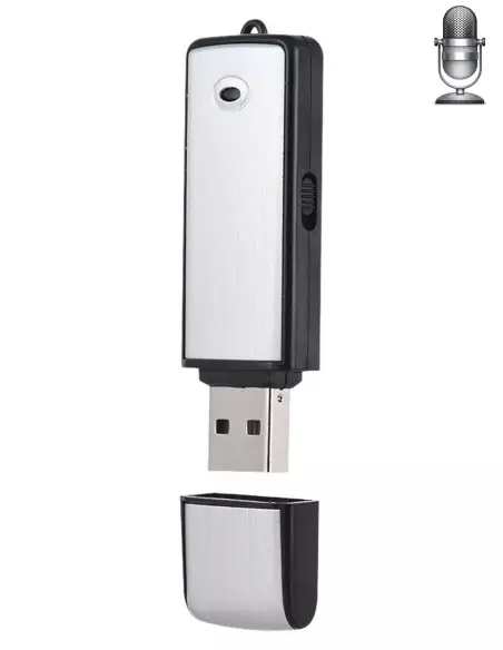 USB-Schlüsselrekorder im Erkennungsmodus und Dauermodus - 8 GB