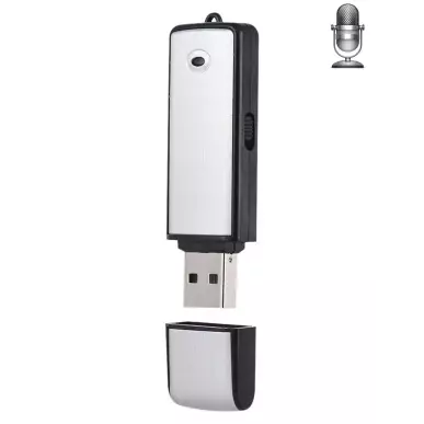 8 GB USB-Stick-Recorder im Erkennungs- oder Dauermodus 18 Stunden Autonomie