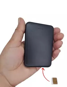 External Battery with hidden GSM spy microphone real-time listening