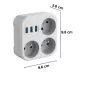 Spy microphone power strip - live listening and recording Spy microphone power strip - live listening and recording
