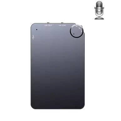 MP3 player and microphone for spying, ultra-flat, 150-hour battery life
