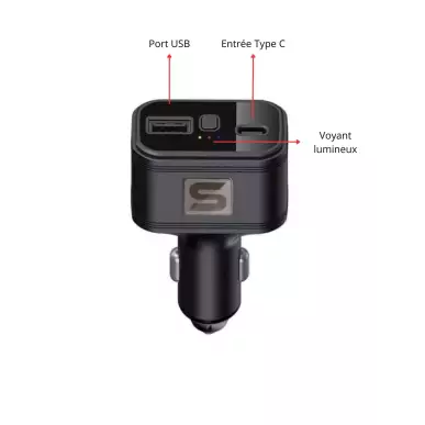 Allume cigare traceur GPS 4G - Suivi en temps réel voiture