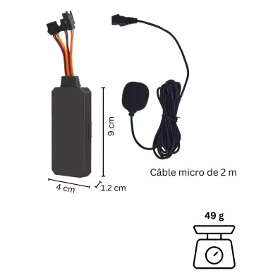 Traceur GPS voiture à brancher avec micro GSM cablé