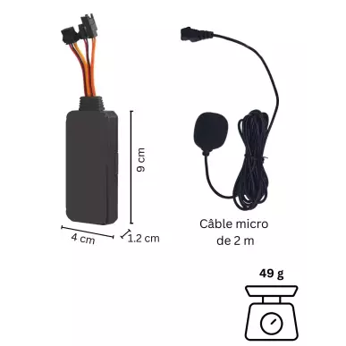 Plug-in-GPS-Auto-Tracker mit kabelgebundenem GSM-Mikrofon