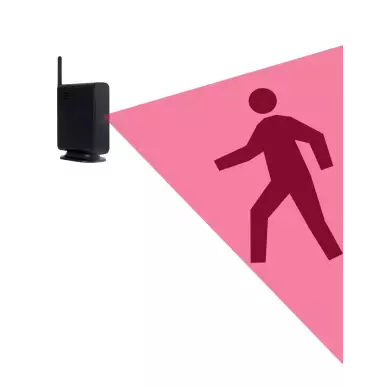 Camera espion WIFI dans un Routeur détection PIR - angle 140°
