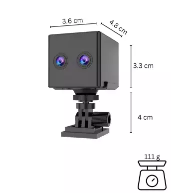 camera video surveillance 4G - avec zoom x 6 et détection via PIR