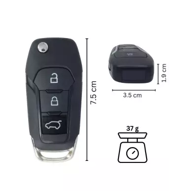 camera espion discrete dans une Clé de Voiture Full HD 7h d'autonomie