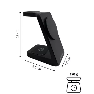 WLAN-Spion-Mikrofon in 3-in-1 MagSafe Ladestation