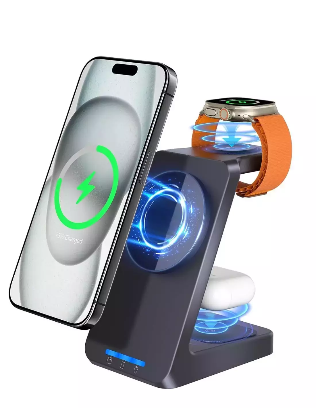 Chargeur 3 en 1 et appareil d'écoute à distance autonomie illimitée