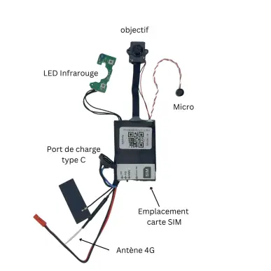 diskrete Kamera - DIY-Kit mit Echtzeit-Vision über WLAN