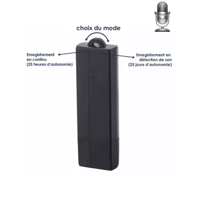 8 GB Spionage-USB-Speicherstick – 25 Tage Akkulaufzeit, Dauerbetrieb