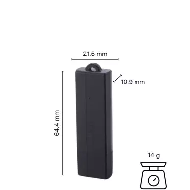 8 GB Spionage-USB-Speicherstick – 25 Tage Akkulaufzeit, Dauerbetrieb