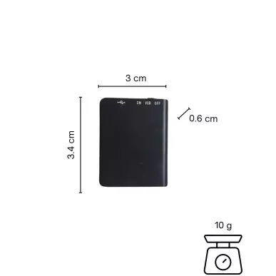 Mini voice recorder - direct audio playback 24h battery life