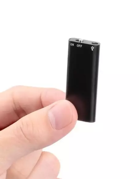 Micro Spy Recorder - MP3 and Dictaphone 16 GB, 10 h battery life