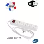 Multiprise avec Module WIFI, 5 prises -32 Go pour écoute à distance Multiprise avec Module WIFI, 5 prises -32 Go pour écoute à distance