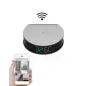 Alarm clock and WIFI surveillance camera full HD 1080p field of vision 120°