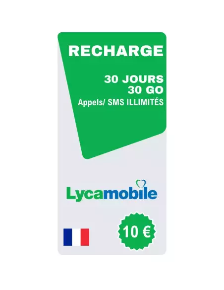 30 GB Top-up + Unlimited Calls/SMS - 30-day renewal