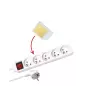Spy microphone power strip - 5 sockets - with real-time monitoring Spy microphone power strip - 5 sockets - with real-time monitoring