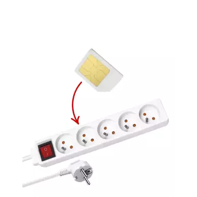 GSM micro spy power strip with real-time listening and alerts