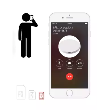 Induction charger with hidden GSM spy microphone real-time listening