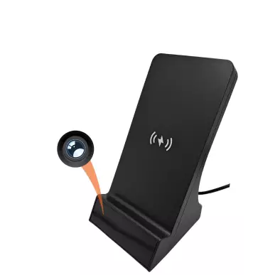 Induktionsladegerät mit Full HD WIFI-Spionagekamera - 120° Sicht