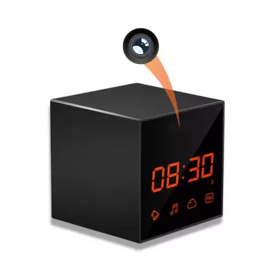 WIFI surveillance camera in a clock – Charger, 140° vision