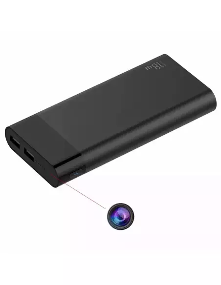 Ladegerät für Full-HD-Spionagekamera, 30 Stunden Akkulaufzeit, 150° Sichtfeld