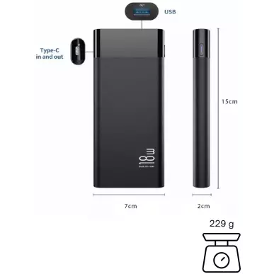 external charger - Full HD WIFI spy camera, 150° vision