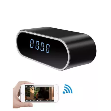 Horloge espion camera Full HD champ de vision 70° vision en direct