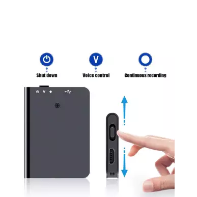 Mini voice recorder - direct audio playback 24h battery life