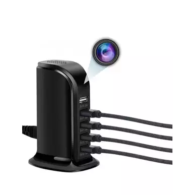 Spy camera power strip - real-time monitoring via WIFI