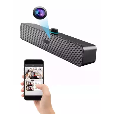 Full HD-Überwachungskamera für den Innenbereich in einer kabelgebundenen Soundbar