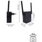WIFI surveillance camera in a WIFI repeater remote viewing at 70°