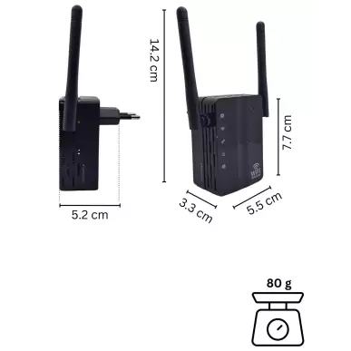 Full HD WIFI surveillance camera in a WIFI repeater