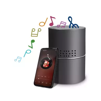 WIFI spy camera in a motorized Bluetooth speaker with 10-hour battery life