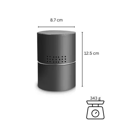 WLAN-Spionagekamera in einem motorisierten Bluetooth-Lautsprecher mit 10 Stunden Akkulaufzeit