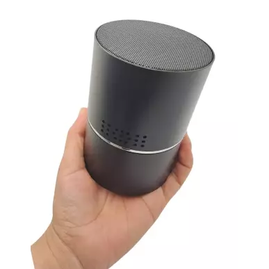WIFI spy camera in a motorized Bluetooth speaker with 10-hour battery life
