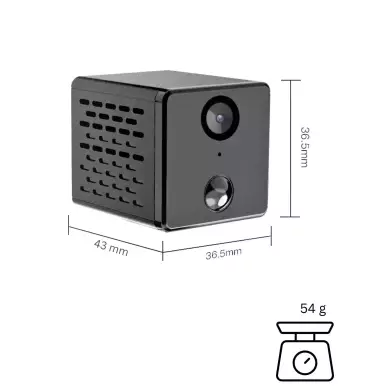 Caméra à  infrarouge - vision en direct via WIFI champ de vision 140°