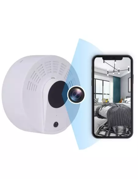 Indoor Wireless Camera in Fake Smoke Detector - Full HD Night Vision